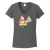 Ladies Heavy Cotton ™ 100% Cotton V Neck T Shirt Thumbnail