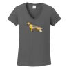 Ladies Heavy Cotton ™ 100% Cotton V Neck T Shirt Thumbnail
