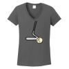 Ladies Heavy Cotton ™ 100% Cotton V Neck T Shirt Thumbnail