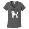 Ladies Heavy Cotton ™ 100% Cotton V Neck T Shirt Thumbnail