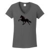 Ladies Heavy Cotton ™ 100% Cotton V Neck T Shirt Thumbnail