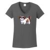 Ladies Heavy Cotton ™ 100% Cotton V Neck T Shirt Thumbnail