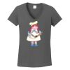 Ladies Heavy Cotton ™ 100% Cotton V Neck T Shirt Thumbnail