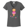 Ladies Heavy Cotton ™ 100% Cotton V Neck T Shirt Thumbnail