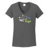 Ladies Heavy Cotton ™ 100% Cotton V Neck T Shirt Thumbnail