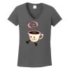 Ladies Heavy Cotton ™ 100% Cotton V Neck T Shirt Thumbnail