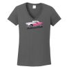 Ladies Heavy Cotton ™ 100% Cotton V Neck T Shirt Thumbnail