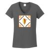 Ladies Heavy Cotton ™ 100% Cotton V Neck T Shirt Thumbnail