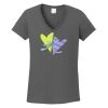 Ladies Heavy Cotton ™ 100% Cotton V Neck T Shirt Thumbnail