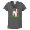 Ladies Heavy Cotton ™ 100% Cotton V Neck T Shirt Thumbnail