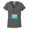Ladies Heavy Cotton ™ 100% Cotton V Neck T Shirt Thumbnail