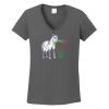 Ladies Heavy Cotton ™ 100% Cotton V Neck T Shirt Thumbnail