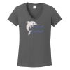 Ladies Heavy Cotton ™ 100% Cotton V Neck T Shirt Thumbnail