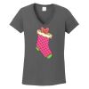 Ladies Heavy Cotton ™ 100% Cotton V Neck T Shirt Thumbnail