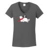 Ladies Heavy Cotton ™ 100% Cotton V Neck T Shirt Thumbnail