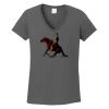 Ladies Heavy Cotton ™ 100% Cotton V Neck T Shirt Thumbnail