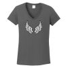 Ladies Heavy Cotton ™ 100% Cotton V Neck T Shirt Thumbnail