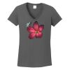 Ladies Heavy Cotton ™ 100% Cotton V Neck T Shirt Thumbnail