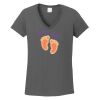 Ladies Heavy Cotton ™ 100% Cotton V Neck T Shirt Thumbnail