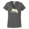 Ladies Heavy Cotton ™ 100% Cotton V Neck T Shirt Thumbnail