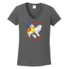 Ladies Heavy Cotton ™ 100% Cotton V Neck T Shirt Thumbnail