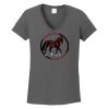 Ladies Heavy Cotton ™ 100% Cotton V Neck T Shirt Thumbnail
