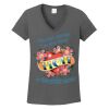 Ladies Heavy Cotton ™ 100% Cotton V Neck T Shirt Thumbnail