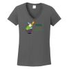 Ladies Heavy Cotton ™ 100% Cotton V Neck T Shirt Thumbnail