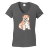 Ladies Heavy Cotton ™ 100% Cotton V Neck T Shirt Thumbnail