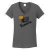 Ladies Heavy Cotton ™ 100% Cotton V Neck T Shirt Thumbnail