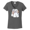 Ladies Heavy Cotton ™ 100% Cotton V Neck T Shirt Thumbnail