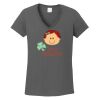 Ladies Heavy Cotton ™ 100% Cotton V Neck T Shirt Thumbnail