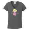Ladies Heavy Cotton ™ 100% Cotton V Neck T Shirt Thumbnail