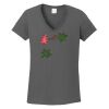 Ladies Heavy Cotton ™ 100% Cotton V Neck T Shirt Thumbnail