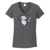 Ladies Heavy Cotton ™ 100% Cotton V Neck T Shirt Thumbnail