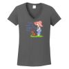 Ladies Heavy Cotton ™ 100% Cotton V Neck T Shirt Thumbnail