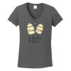 Ladies Heavy Cotton ™ 100% Cotton V Neck T Shirt Thumbnail