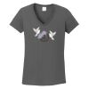 Ladies Heavy Cotton ™ 100% Cotton V Neck T Shirt Thumbnail