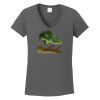 Ladies Heavy Cotton ™ 100% Cotton V Neck T Shirt Thumbnail