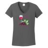 Ladies Heavy Cotton ™ 100% Cotton V Neck T Shirt Thumbnail