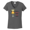 Ladies Heavy Cotton ™ 100% Cotton V Neck T Shirt Thumbnail