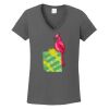 Ladies Heavy Cotton ™ 100% Cotton V Neck T Shirt Thumbnail
