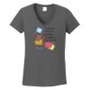 Ladies Heavy Cotton ™ 100% Cotton V Neck T Shirt Thumbnail