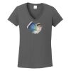 Ladies Heavy Cotton ™ 100% Cotton V Neck T Shirt Thumbnail