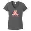 Ladies Heavy Cotton ™ 100% Cotton V Neck T Shirt Thumbnail