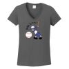 Ladies Heavy Cotton ™ 100% Cotton V Neck T Shirt Thumbnail