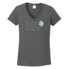Ladies Heavy Cotton ™ 100% Cotton V Neck T Shirt Thumbnail
