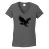 Ladies Heavy Cotton ™ 100% Cotton V Neck T Shirt Thumbnail