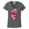 Ladies Heavy Cotton ™ 100% Cotton V Neck T Shirt Thumbnail