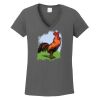Ladies Heavy Cotton ™ 100% Cotton V Neck T Shirt Thumbnail
